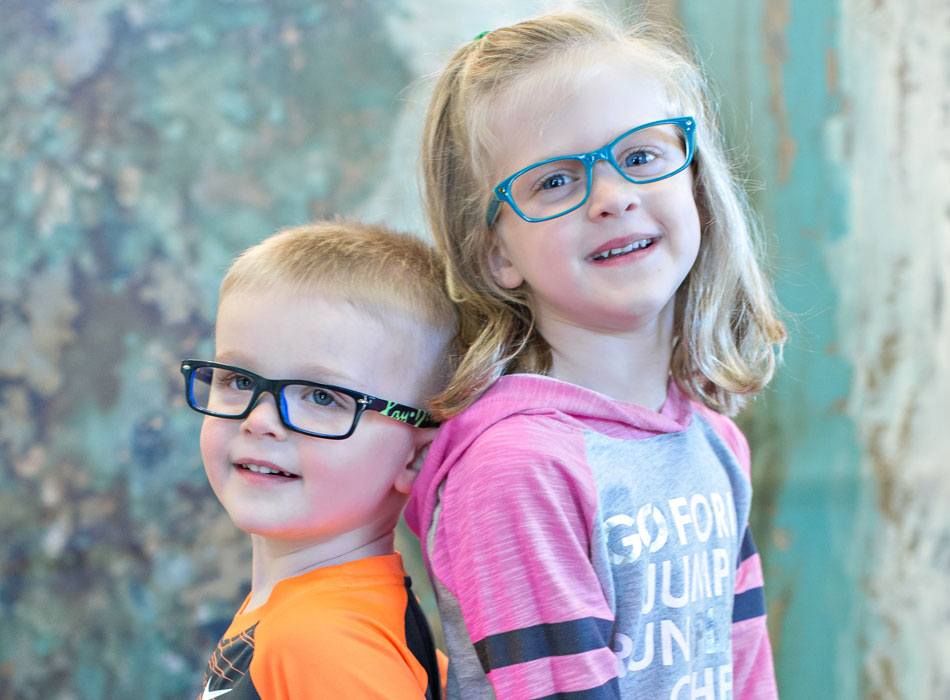 Boy and Girl in Glasses